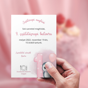 Szülinapi meghívó, kisfiús, kislányos, bébi állatokkal SUL4;5 - otthon & életmód - papír, írószer - ajándékozás kellékei - meghívó - Meska.hu