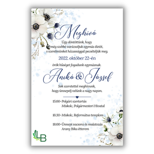 Gyönyörű esküvői meghívó, téli világ - esküvő - meghívó & kártya - meghívó - Meska.hu
