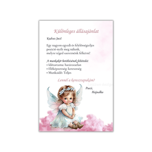 Kreatív keresztszülő felkérő kártya - otthon & életmód - papír, írószer - Meska.hu