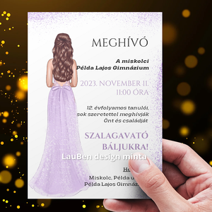 Szalagavató,szalagtűző meghívók személyre szabható - otthon & életmód - papír, írószer - Meska.hu
