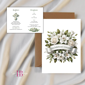 Elsőáldozási meghívó, keresztelési meghívó 3 - otthon & életmód - papír, írószer - ajándékozás kellékei - meghívó - Meska.hu