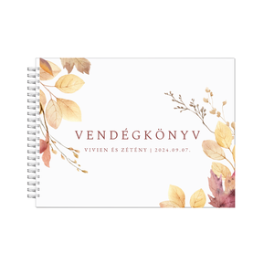 Esküvői vendégfüzet, őszi 17, Esküvő, Emlék & Ajándék, Vendégkönyv, Fotó, grafika, rajz, illusztráció, MESKA