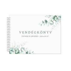 Esküvői vendégfüzet, greenary24, Esküvő, Emlék & Ajándék, Vendégkönyv, Fotó, grafika, rajz, illusztráció, MESKA