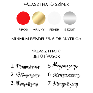 Matrica party szemüvegre - esküvő - dekoráció - tábla & jelzés - Meska.hu