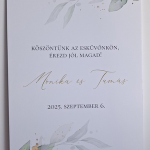 Esküvői köszöntő poszter vagy köszöntő tábla - esküvő - meghívó & kártya - meghívó - Meska.hu