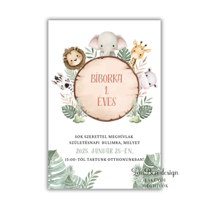 Meghívó keresztelőre, babaváró bulira vagy szülinapra - otthon & életmód - papír, írószer - ajándékozás kellékei - meghívó - Meska.hu