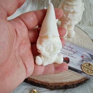 Karácsonyi díszdobozos gyertya  kézműves, illatos, dekoratív ajándék - karácsony - karácsonyi lakásdekoráció - karácsonyi illatgyertya, mécses - Meska.hu