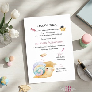 Ovis ballagási meghívó, csigabigás - Meska.hu