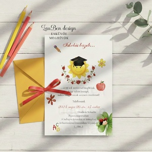 Ballagási meghívó ovisoknak, ovis jellel - Meska.hu