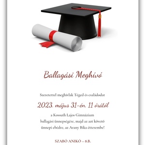 Iskolai ballagási meghívó 4 - otthon & életmód - papír, írószer - ajándékozás kellékei - meghívó - Meska.hu