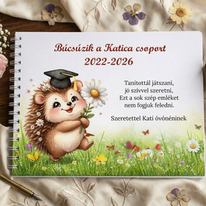 Sünis emlékkönyv, óvodai ballagási ajándék, Játék & Sport, Ovis felszerelés, Egyéb ovis kiegészítő, Fotó, grafika, rajz, illusztráció, MESKA