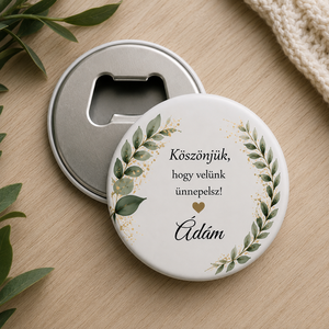 Egyedi névre szóló üvegnyitó � Személyre szabható vendégajándék esküvőre és bármilyen alkalomra - esküvő - emlék & ajándék - köszönőajándék - Meska.hu