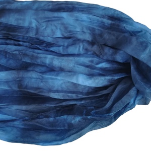 kék vihar  selyemsál STÓLA méretben - ruha & divat - sál, sapka, kendő - sál - Meska.hu