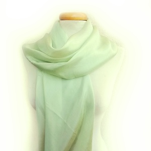 pasztell menta selyemkendő 90x90cm - Meska.hu