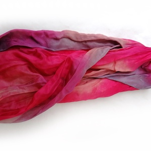 szeder és áfonya selyemsál STÓLA méretben - ruha & divat - sál, sapka, kendő - sál - Meska.hu