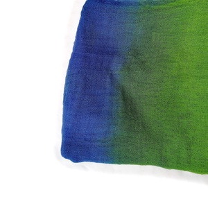 zöld és kék nagy géz-sál  - ruha & divat - sál, sapka, kendő - sál - Meska.hu