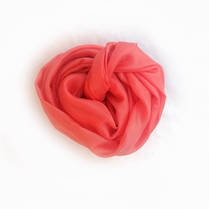 korall pasztell selyemsál - Meska.hu