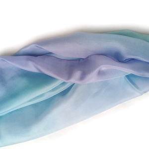 kékes-lilás  selyemsál  - ruha & divat - sál, sapka, kendő - sál - Meska.hu