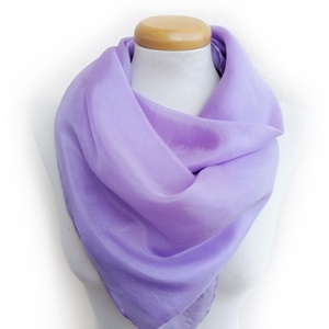 orgona lila  selyemkendő, Ruha & Divat, Sál, Sapka, Kendő, Sál, Selyemfestés, MESKA