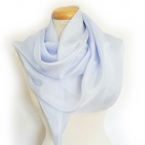 pasztell kék  selyemkendő, Ruha & Divat, Sál, Sapka, Kendő, Sál, Selyemfestés, MESKA