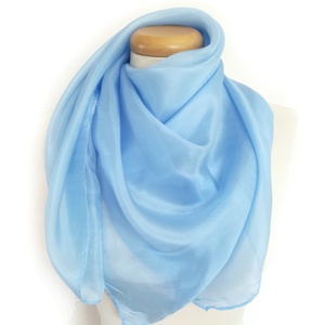 égkék  selyemkendő, Ruha & Divat, Sál, Sapka, Kendő, Sál, Selyemfestés, MESKA