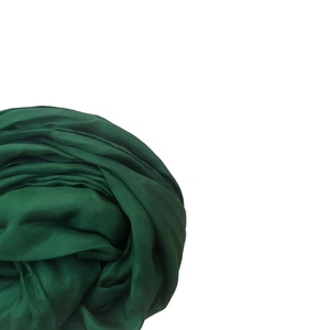 sötétzöld selyemsál STÓLA méretben, Ruha & Divat, Sál, Sapka, Kendő, Sál, Festett tárgyak, MESKA
