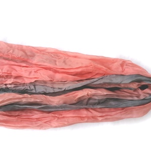 korall, füst selyemsál STÓLA méretben - ruha & divat - sál, sapka, kendő - sál - Meska.hu