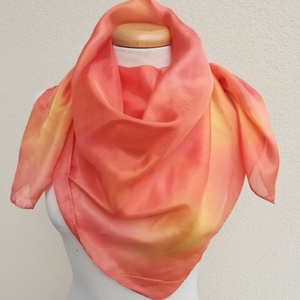 napkelte selyemkendő 90x90 - Meska.hu