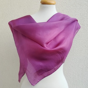 lila átmenet selyemkendő 90x90 - Meska.hu