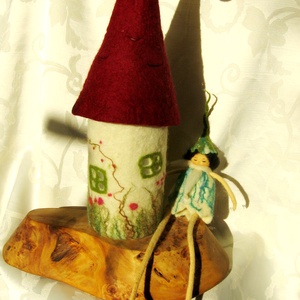 iciri-piciri nemezelt házikó-lámpa -  - Meska.hu