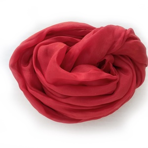 piros selyemsál  - ruha & divat - sál, sapka, kendő - sál - Meska.hu