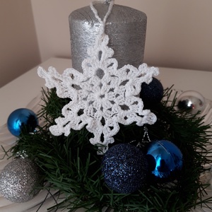 Horgolt karácsonyi csillag - karácsony - adventi díszek - adventi ablakdekoráció - Meska.hu