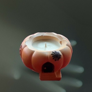 Boszorkány kalapos tök lámpás illatos gyertya - esküvő - dekoráció - gyertya & gyertyatartó - Meska.hu