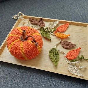 Horgolt tök /csíkos/ - halloweeni dekoráció - halloweeni dekoráció - Meska.hu