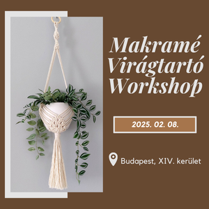 Makramé virágtartó workshop - diy (csináld magad) - workshop & tanfolyam - Meska.hu