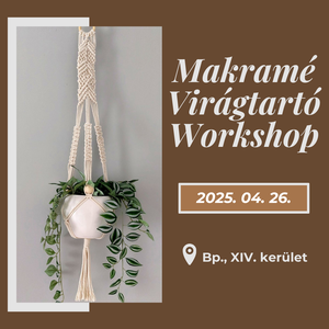 Makramé virágtartó workshop 04. 26. - diy (csináld magad) - workshop & tanfolyam - Meska.hu