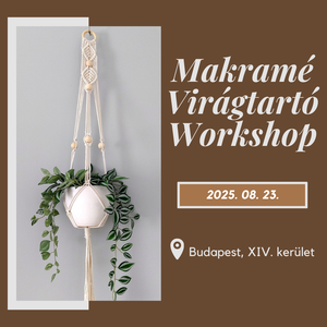 Makramé virágtartó workshop 08. 23. - Meska.hu