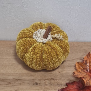 Őszi horgolt tök dekoráció /9 cm/, Otthon & Életmód, Dekoráció, Halloween, Halloweeni tök, Horgolás, MESKA