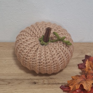 Őszi horgolt tök dekoráció /15 cm/, Otthon & Életmód, Dekoráció, Halloween, Halloweeni tök, Horgolás, MESKA