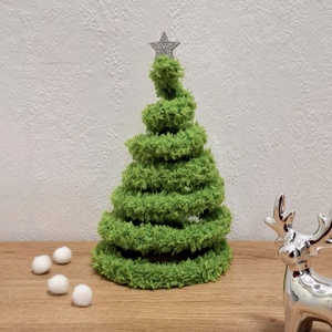 Drót karácsonyfa /kicsi/, Karácsony, Karácsonyi lakásdekoráció, Karácsonyfa, grincsfa, Csomózás, MESKA