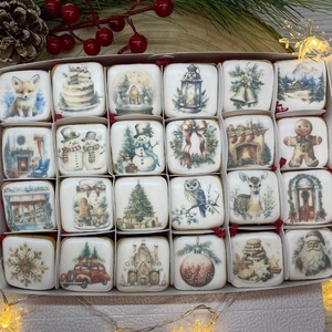 Adventi mézeskalács box, Karácsony, Adventi díszek, Adventi naptár, Mézeskalácssütés, MESKA
