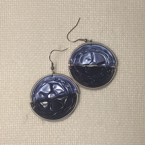 Nespresso kávékapszula fülbevaló bézs kék és sötétkék  kapszulákból, Ékszer, Fülbevaló, Lógó fülbevaló, Újrahasznosított alapanyagból készült termékek, MESKA