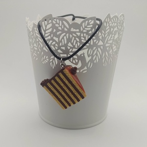 Dobostorta fülbevaló - Meska.hu