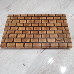 Téglamintás bütüs vágódeszka - otthon & életmód - konyhafelszerelés, tálalás - sütés, főzés - vágódeszka - Meska.hu