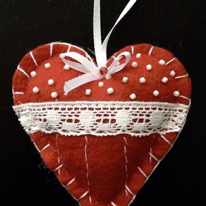 Karácsonyfadísz csomag filcből - karácsony - karácsonyi lakásdekoráció - karácsonyfadíszek - Meska.hu