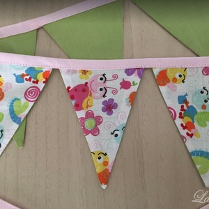 Zászlófüzér (mini) - otthon & lakás - dekoráció - fali és függő dekoráció - girland, zászlófűzér - Meska.hu