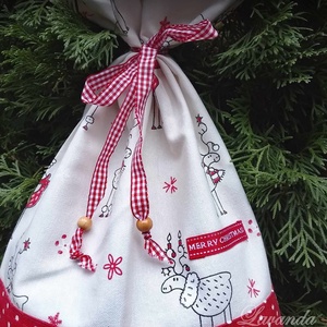 Karácsonyi ajándékzsák - karácsony - karácsonyi ajándékozás - karácsonyi ajándékcsomagolás - Meska.hu