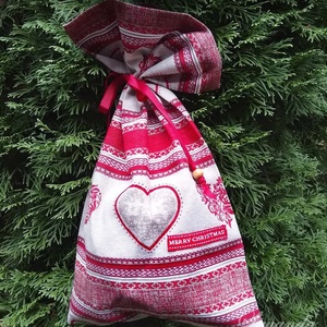 Karácsonyi ajándékzsák, Karácsony, Karácsonyi ajándékozás, Karácsonyi ajándékcsomagolás, Varrás, MESKA