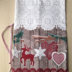 Karácsonyi ajándékzsák - karácsony - karácsonyi ajándékozás - karácsonyi ajándékcsomagolás - Meska.hu