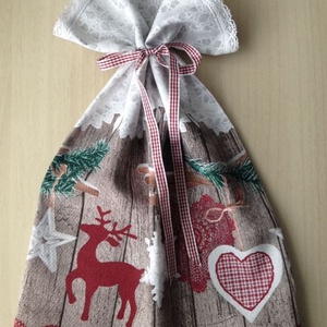 Karácsonyi ajándékzsák, Karácsony, Karácsonyi ajándékozás, Karácsonyi ajándékcsomagolás, Varrás, MESKA